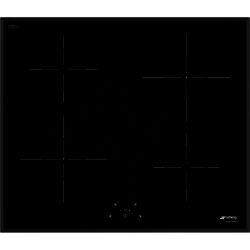 Smeg SI5641B 60cm Touch Control Induction Hob with Angled Edge Glass in Black Glass